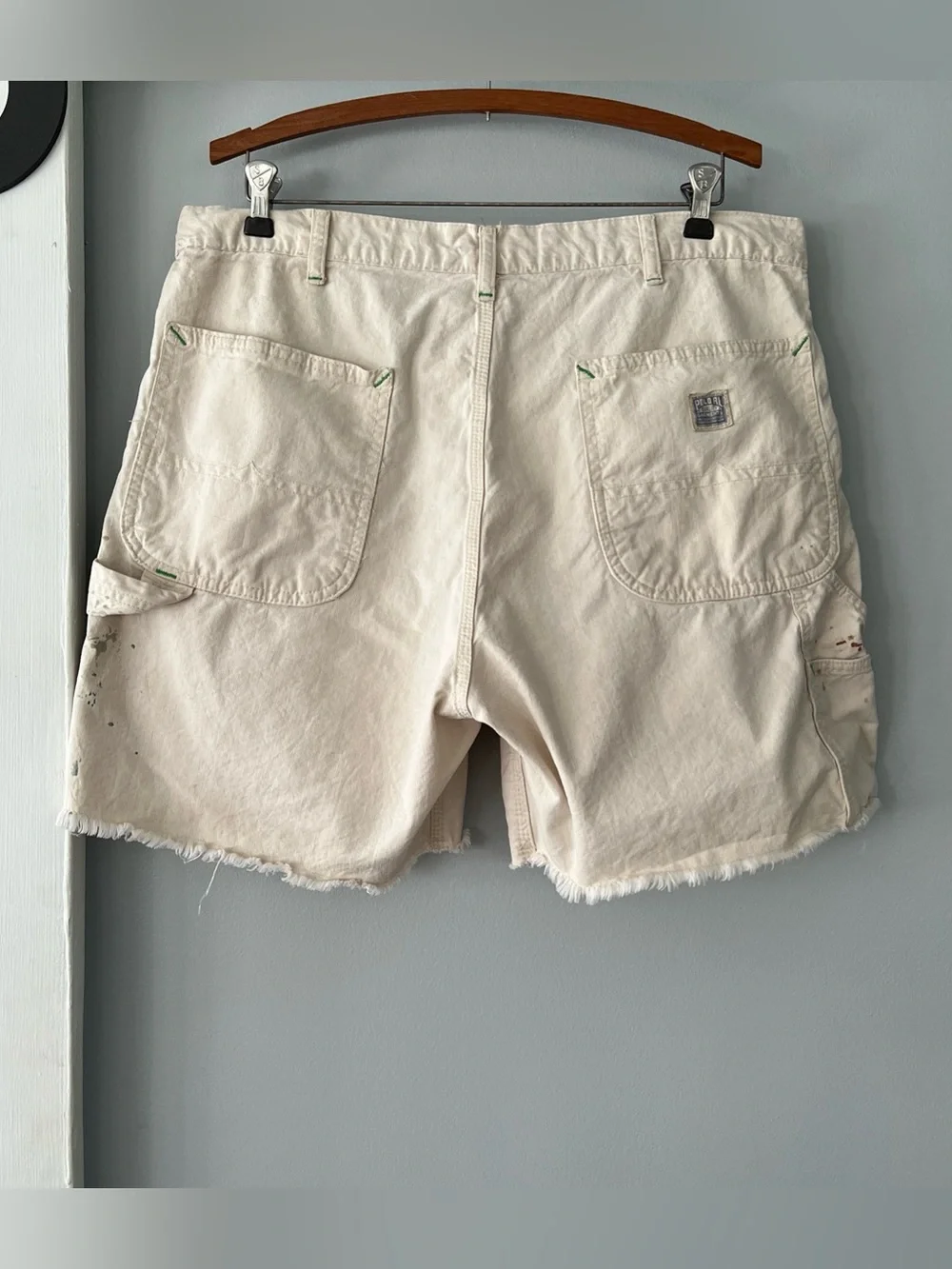 Polo Ralph Lauren 7-Inch Relaxed Fit Carpenter Shorts Rock Harbor Paint Splatter